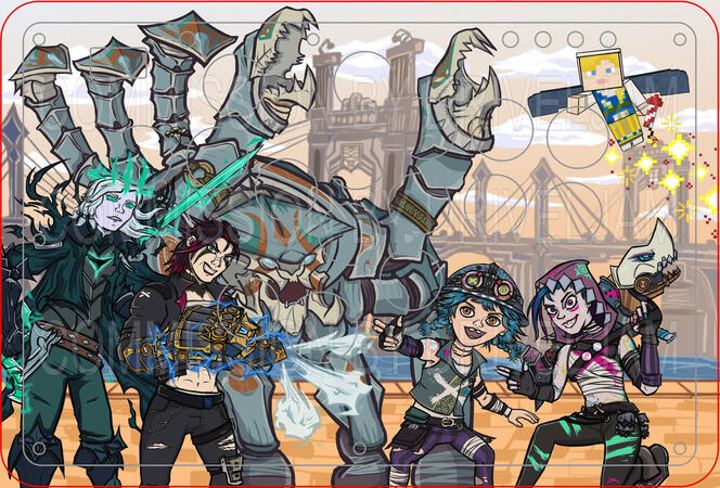 Commission- Various Characters on Haute42 Ultra Template