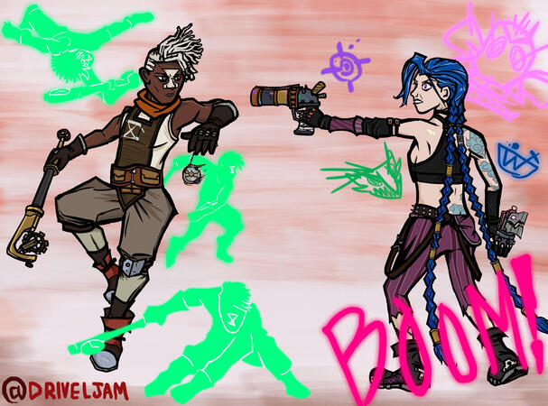 Arcane-Ekko & Jinx
