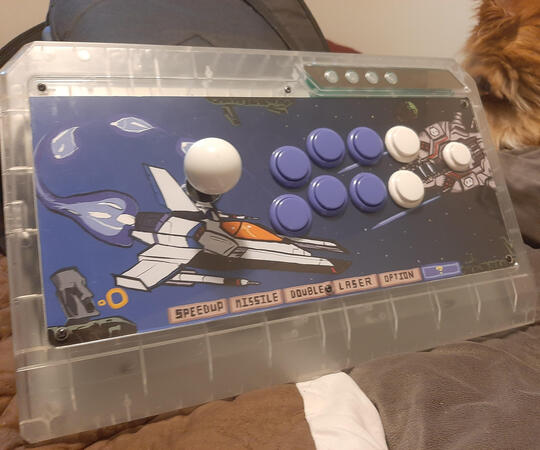 Gradius- Arcade Stick Background Proof of Concept